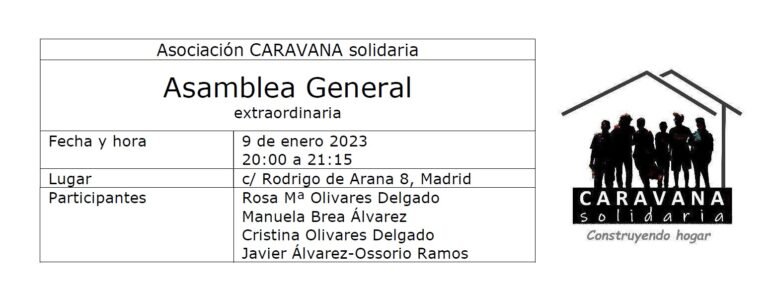Asamblea general extraordinaria