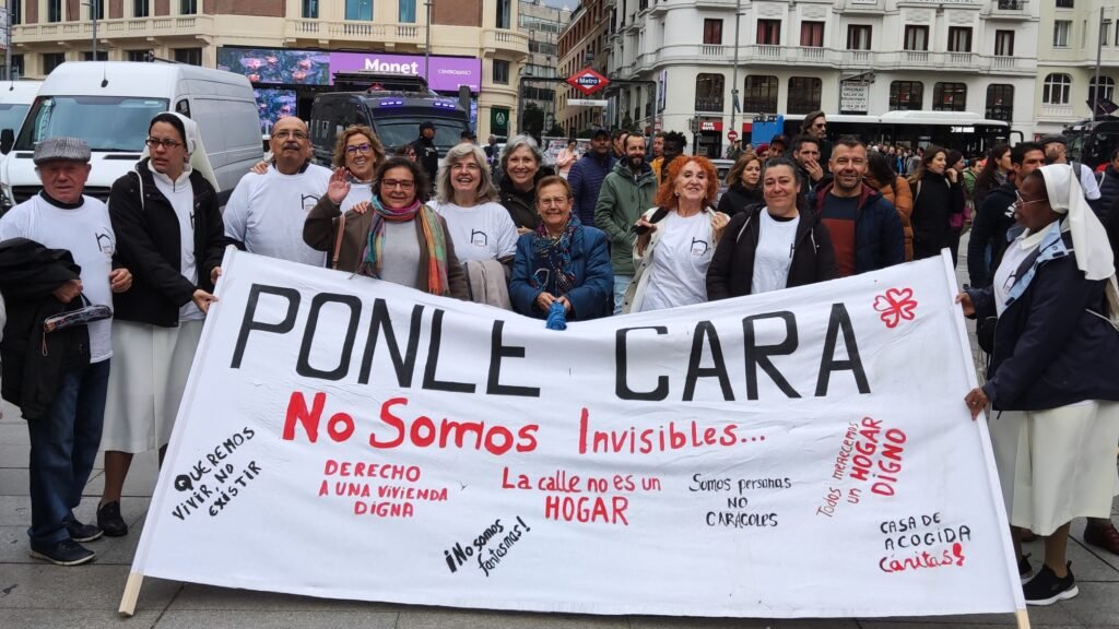 En la marcha Nadie sin hogar