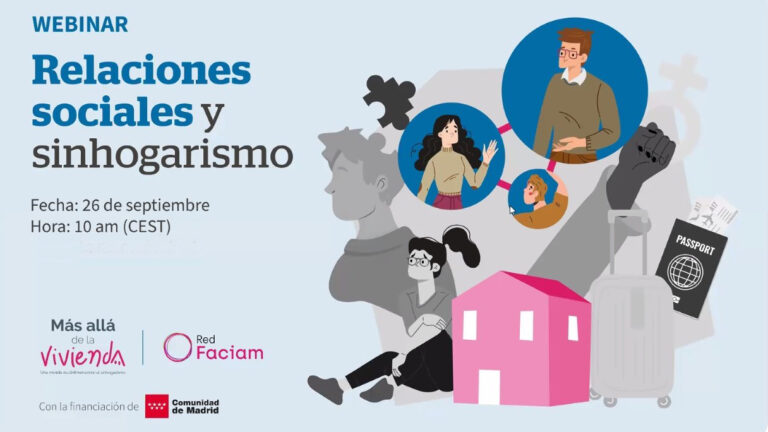 Webinar de Faciam sobre relaciones sociales y sinhogarismo