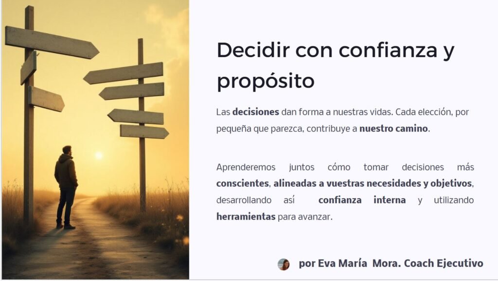 Invitación al taller de toma de decisiones