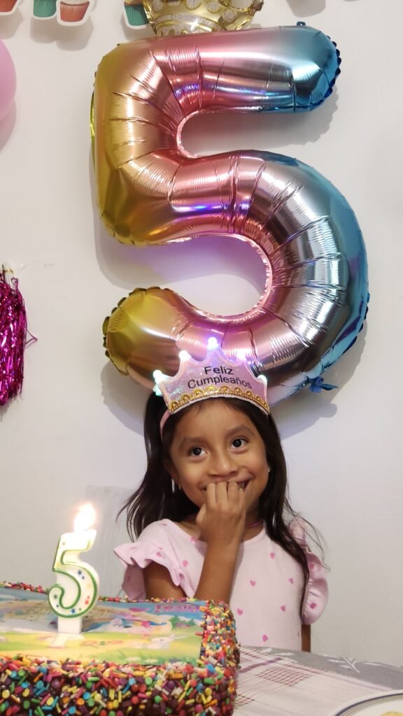 Andrea Valentina cumple 5 años