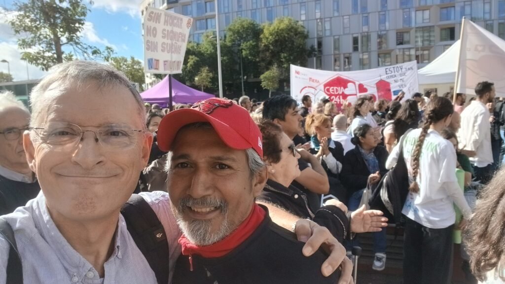 Eduardo y Javier en marcha