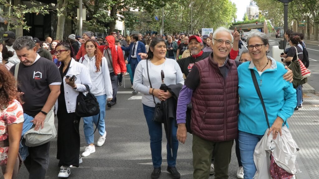 José y Macarena en la marcha