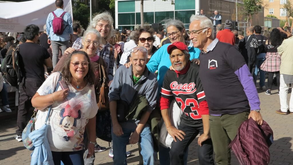 grupo en Príncipe Pío