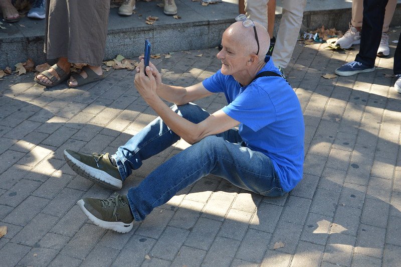 Paquito haciendo fotos