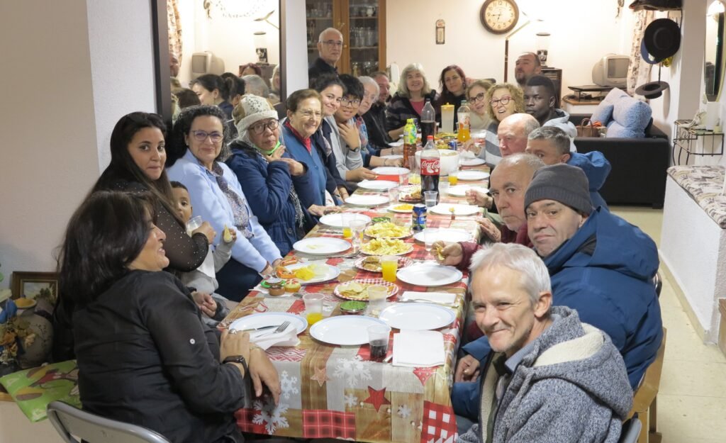 Mesa de comida de cumpleaños
