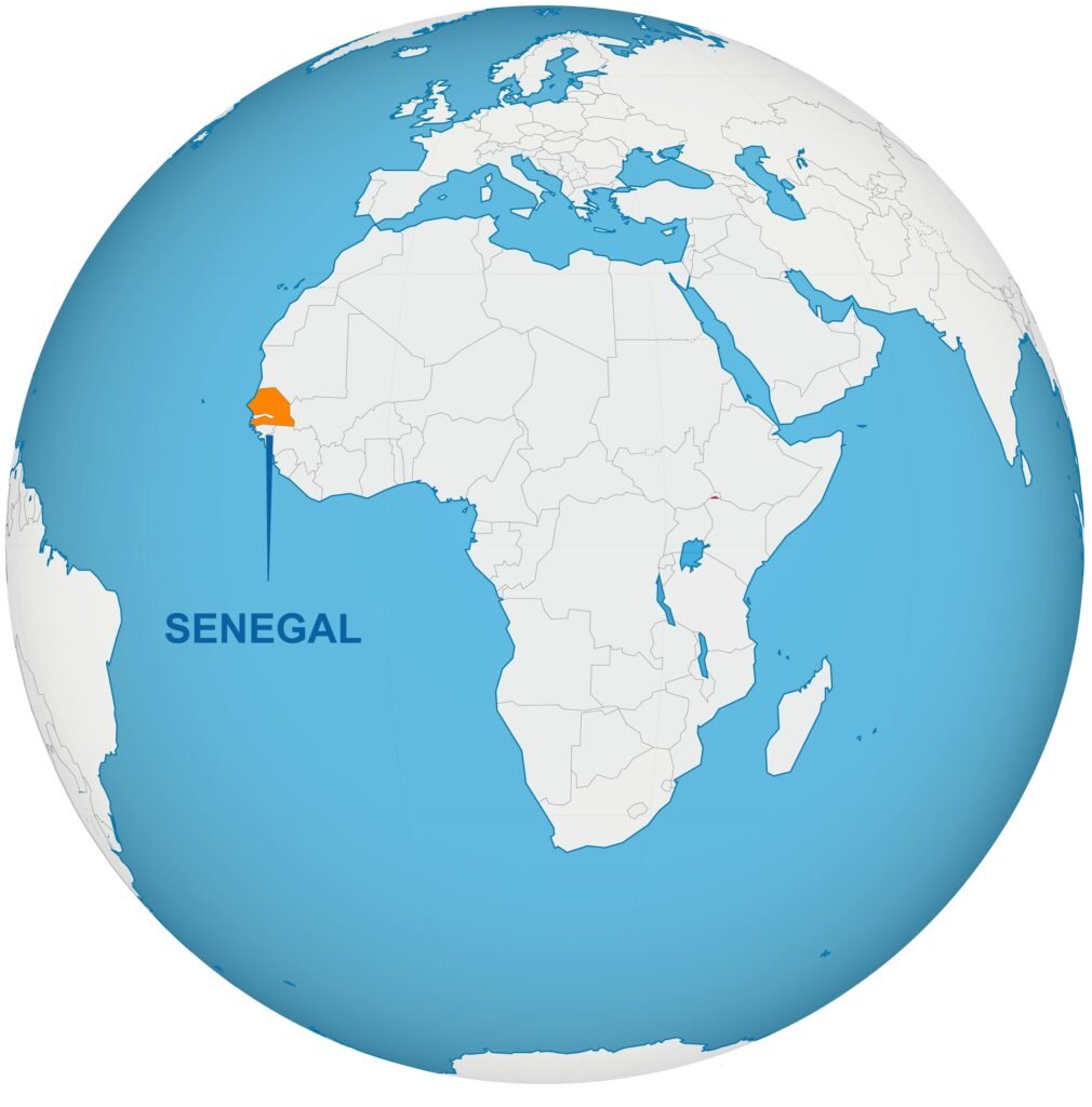 Localización Senegal